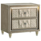 Lorient 5-piece Eastern King Bedroom Set Ivory and Camel