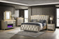 Lorient 8-drawer LED Bedroom Flame Box Dresser Ivory Camel
