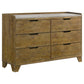 Henderson 5-piece Eastern King Bedroom Set Medium Oak