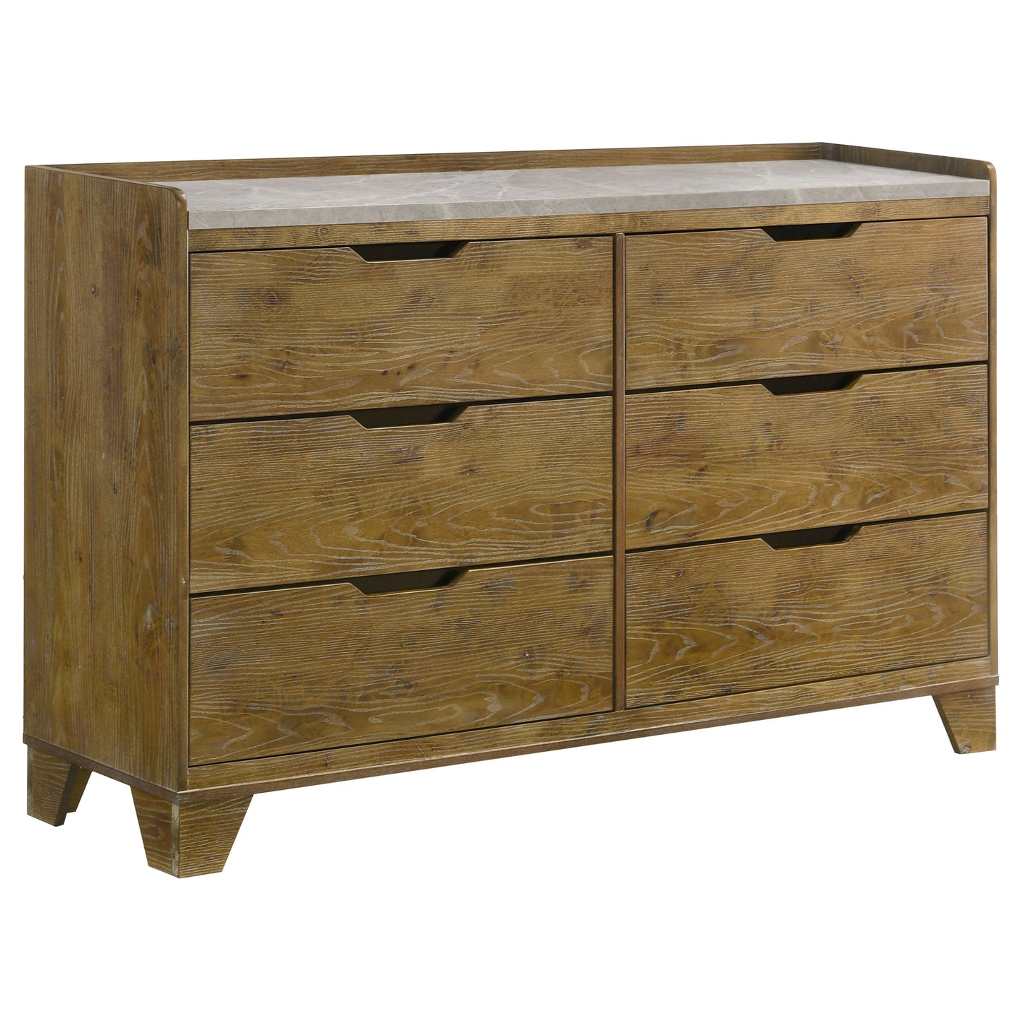 Henderson 6-drawer Bedroom Dresser Cabinet Medium Oak