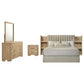 Arielle 4-piece Queen Bedroom Set Light Oak