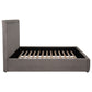 Lawson 54-inch Upholstered Full Panel Platform Bed Mushroom