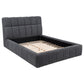 Nollet 48-inch Upholstered Queen Panel Platform Bed Grey