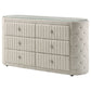 Sonya 6-drawer Upholstered Bedroom Dresser Ivory
