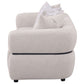 Jeanette 84-inch Fabric Upholstered Round Arm Sofa Beige