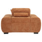Octavia Upholstered Track Arm Accent Chair Orange