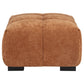 Octavia Upholstered Rectangular Ottoman Orange