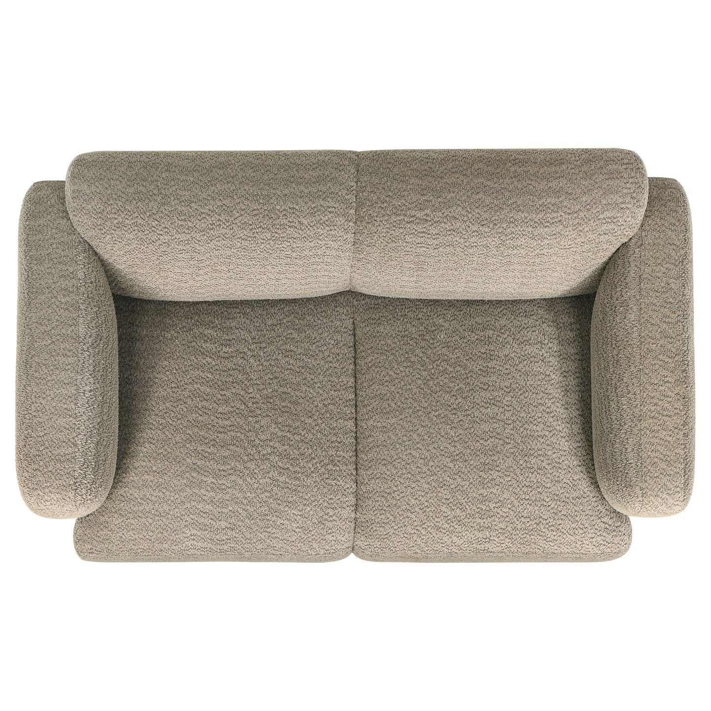 Dorset 3-piece Upholstered Round Track Arm Sofa Set Brown