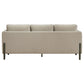 Islington Fabric Upholstered Panel Arm Sofa Taupe