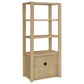 Laurelton 3-shelf Media Tower Tall Pier Cabinet Light Oak