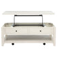 Payne 48-inch Mobile Lift Top Coffee Table Distressed White