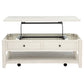 Payne 48-inch Mobile Lift Top Coffee Table Distressed White