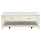 Payne 48-inch Mobile Lift Top Coffee Table Distressed White