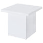 Devar 2-piece Square Coffee End Table Set White High Gloss