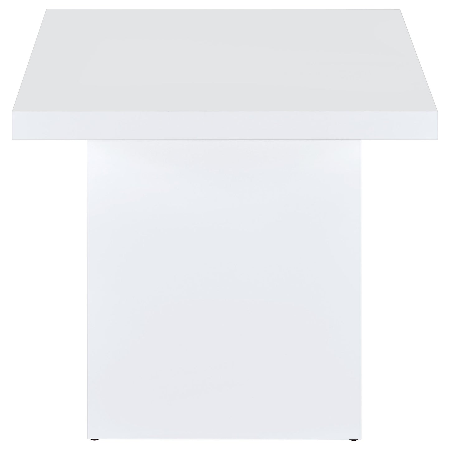 Devar 3-piece Square Coffee End Table Set White High Gloss