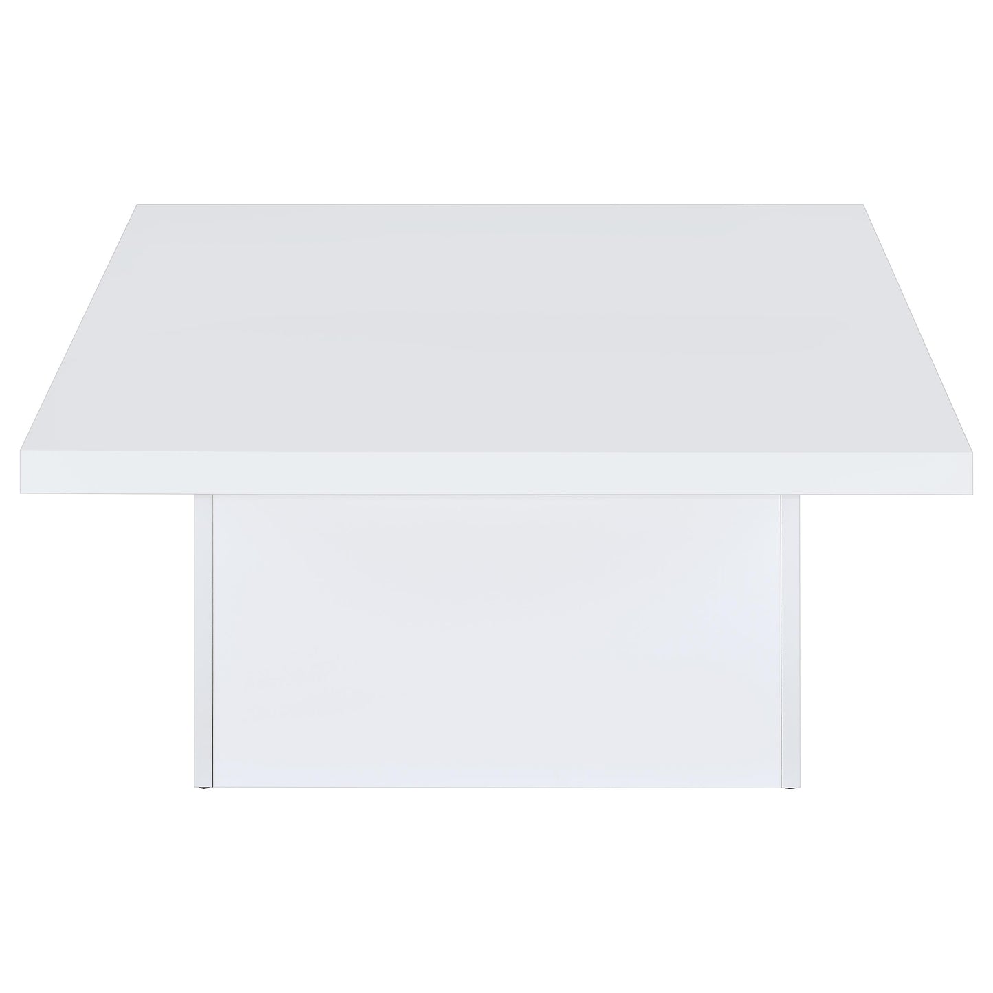 Devar 3-piece Square Coffee End Table Set White High Gloss