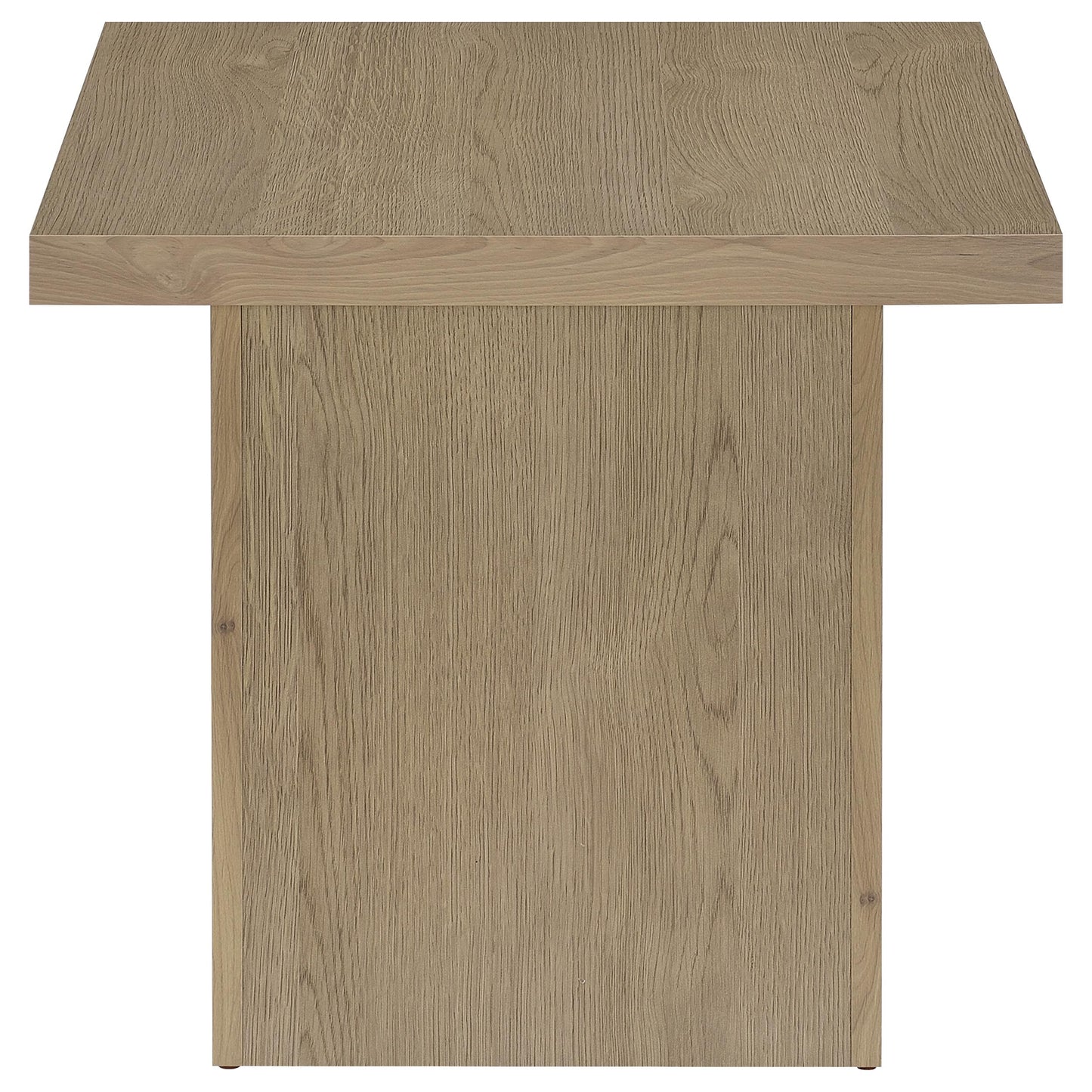 Devar 2-piece Square Cocktail Coffee End Table Set Latte