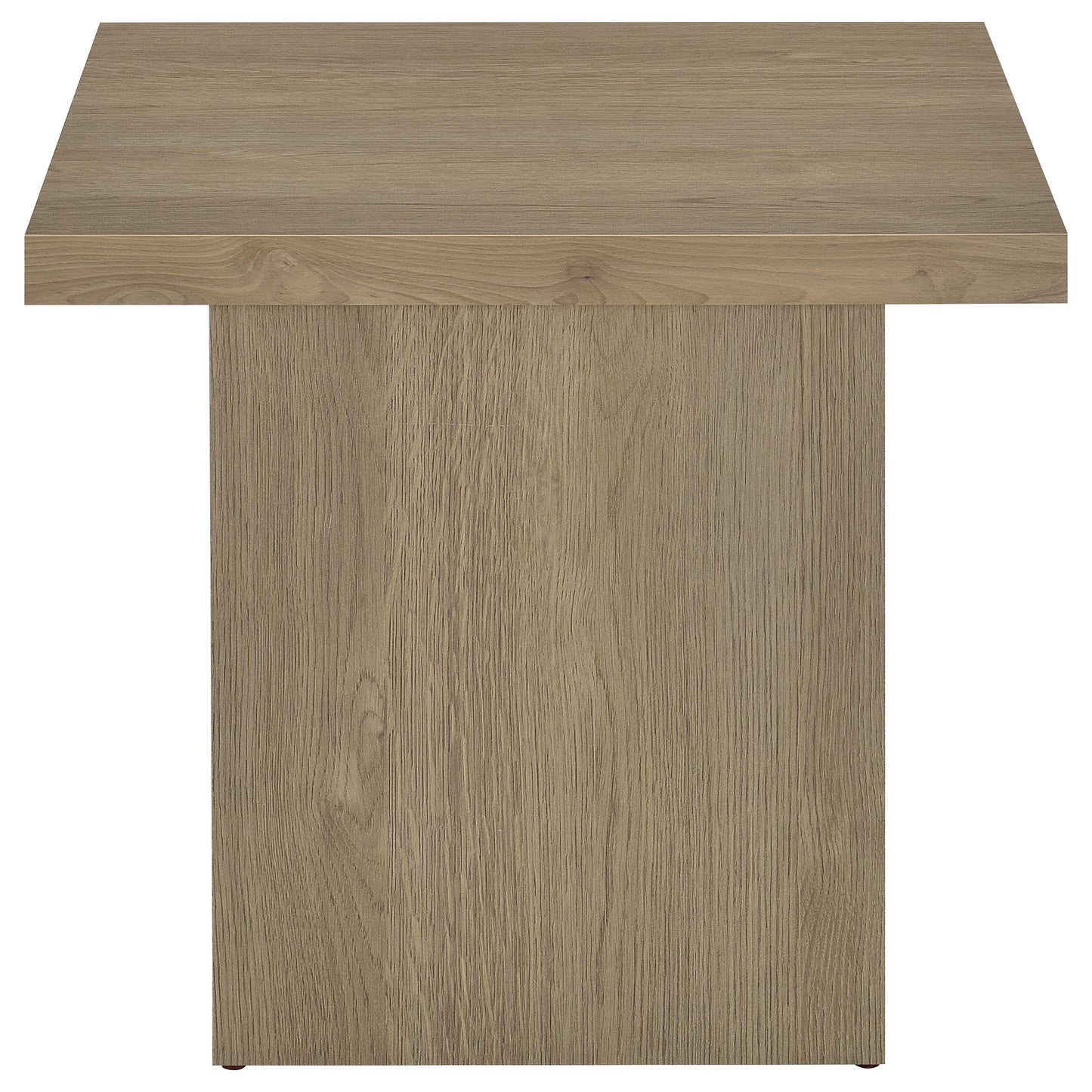 Devar 3-piece Square Cocktail Coffee End Table Set Latte