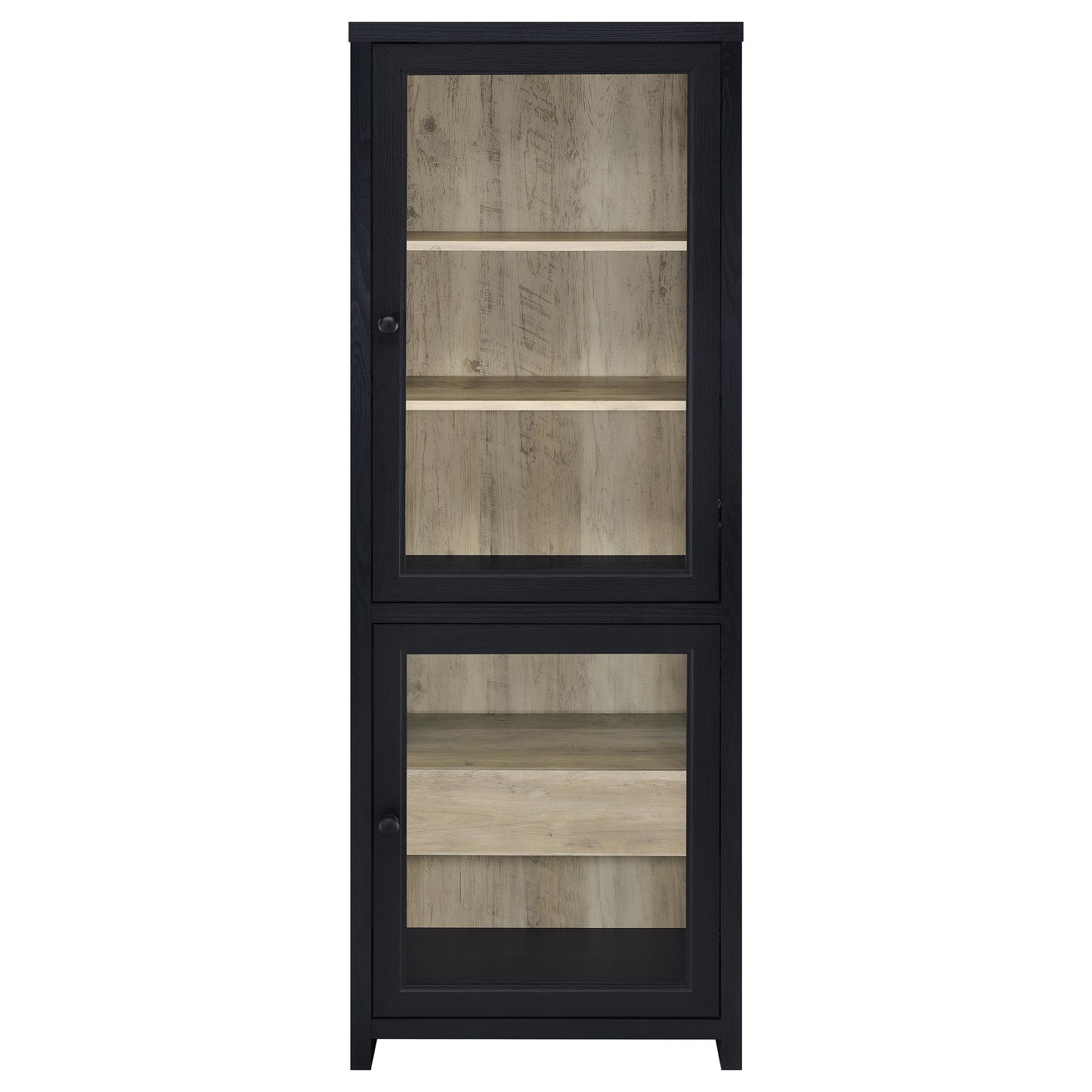 Denison 3-piece Entertainment Center 79-inch TV Stand Black