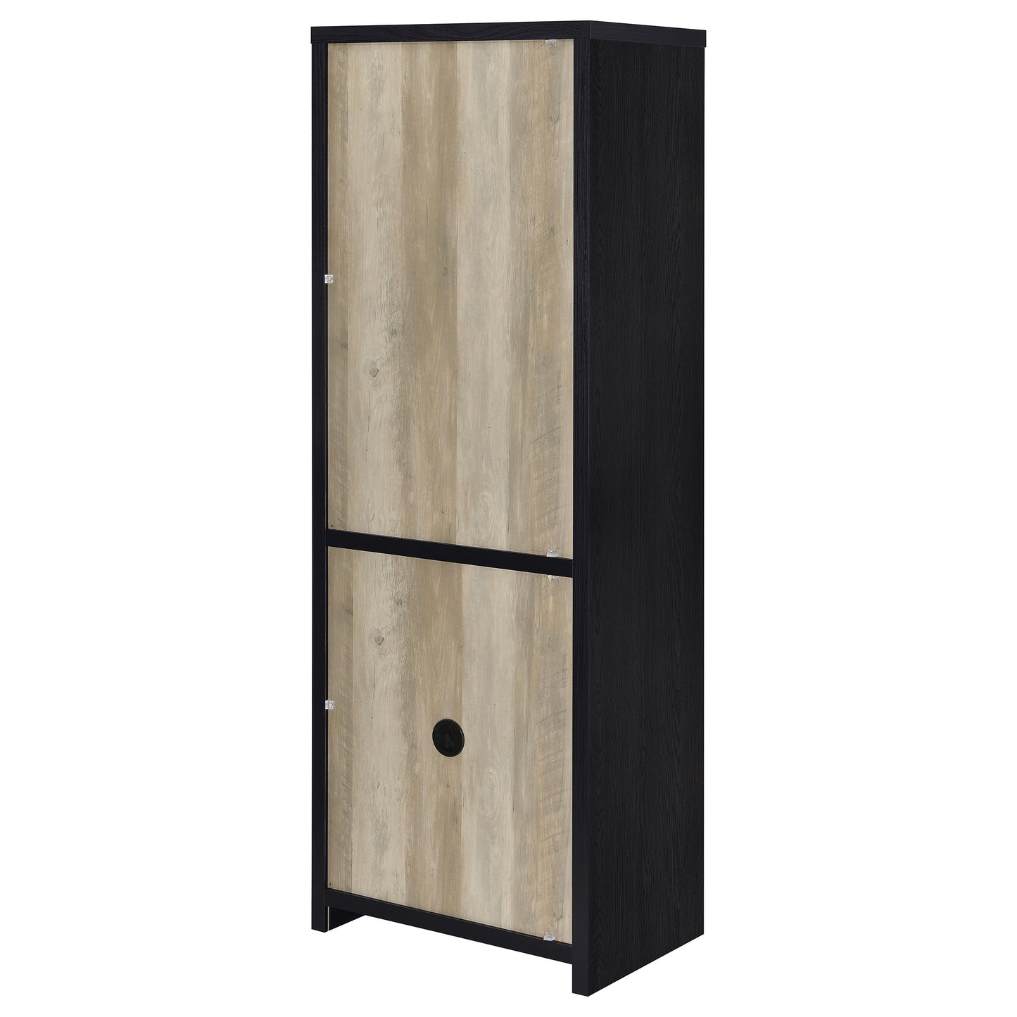 Denison 3-piece Entertainment Center 79-inch TV Stand Black