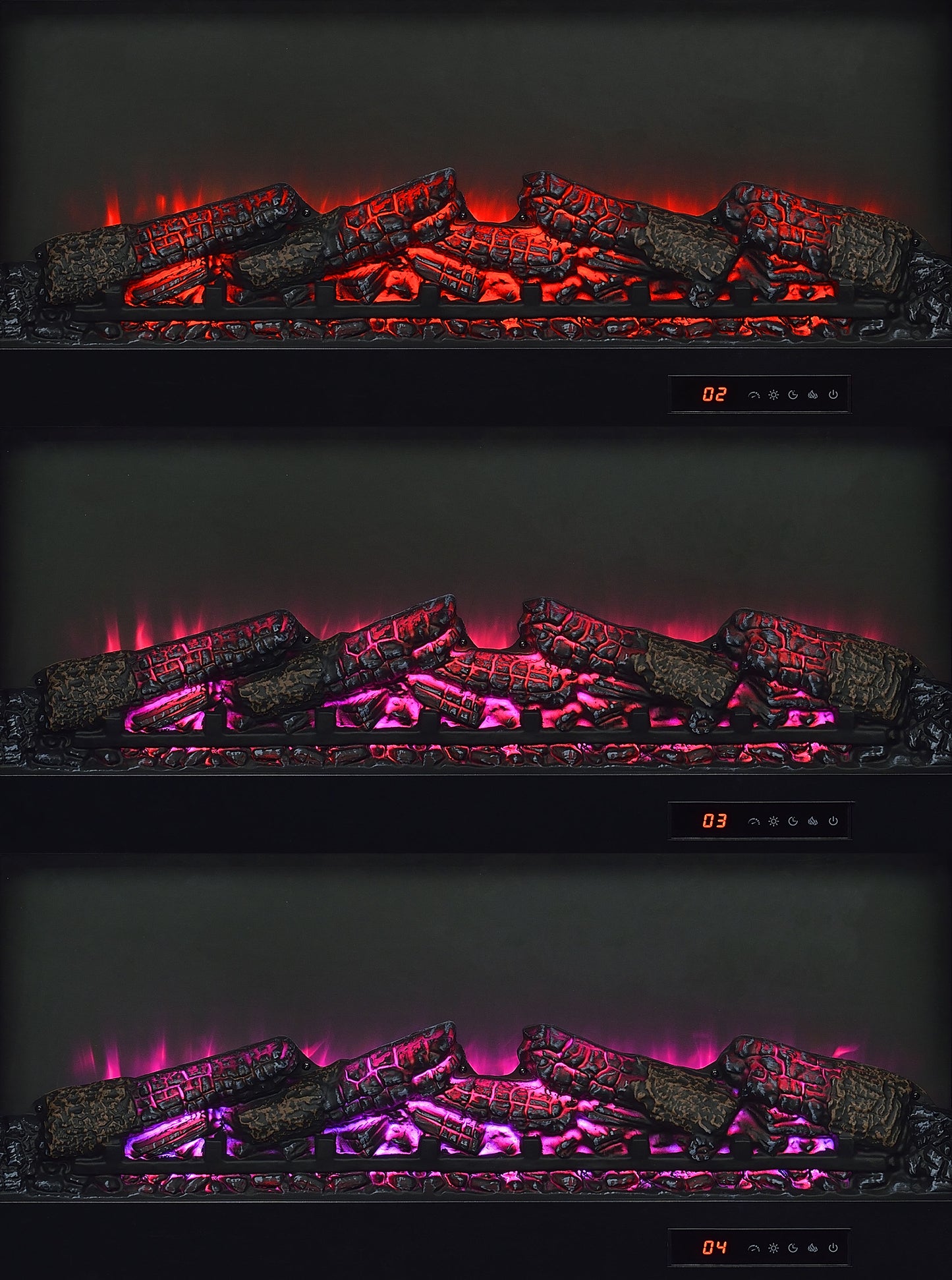 Enfield 71-inch TV Stand Fireplace Media Console Dark Pine