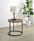 Lainey Round Occasional Side End Table Mango