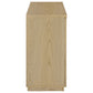 Tilbury 2-door Glass Front Accent Display Cabinet Light Oak