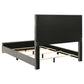 Ines 4-piece Eastern King Bedroom Set Grey and White High Gloss