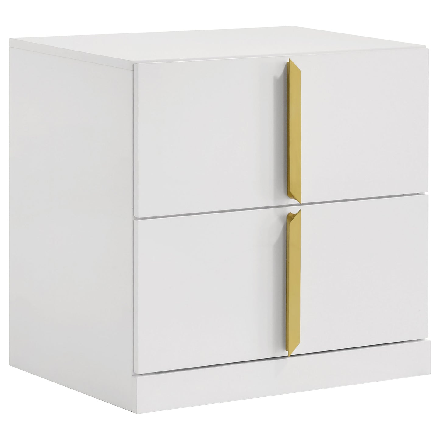 Ines 5-piece Queen Bedroom Set Grey and White High Gloss