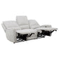 Sylmar Chenille Upholstered Power Reclining Sofa Dove Grey