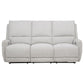 Sylmar Chenille Upholstered Power Reclining Sofa Dove Grey