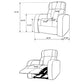Cyrus 5-piece Upholstered Home Theater Seating