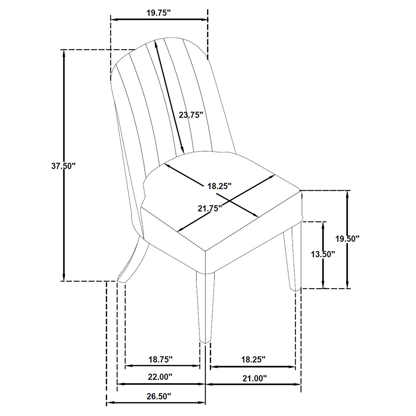 Leandro 9-piece Rectangular Dining Table Set Burnished Black
