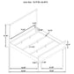 Gracemont 57-inch Eastern King Panel Bed Grey and White