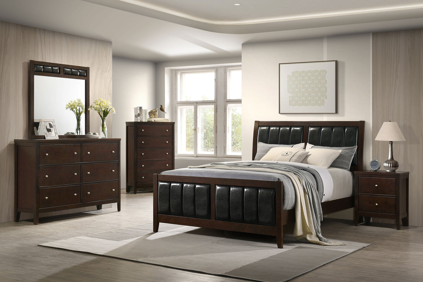 Carlton 5-drawer Bedroom Chest Cappuccino