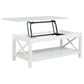 Skyview 2-piece Rectangular Lift Top Coffee Table Set White