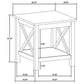 Skyview 2-piece Rectangular Lift Top Coffee Table Set White