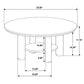 Ottowa 3-piece Round Wood Coffee Table Set Light Oak