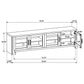 Brenham 79-inch 4-door TV Stand Media Console Washed Oak