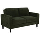 Ruth 3-piece Fabric Upholstered Track Arm Sofa Matcha Green