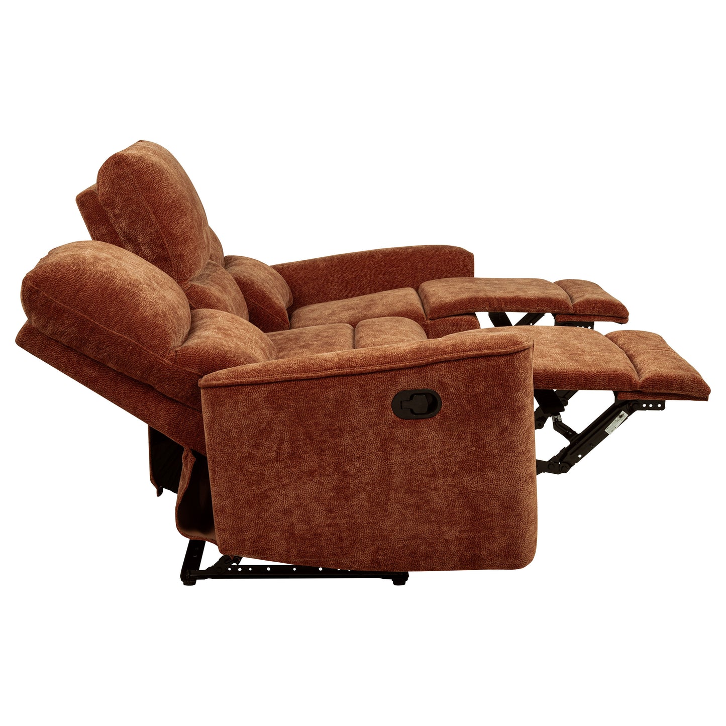 Navarro 3-piece Upholstered Reclining Sofa Set Orange