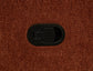 Navarro Chenille Upholstered Glider Recliner Burnt Orange