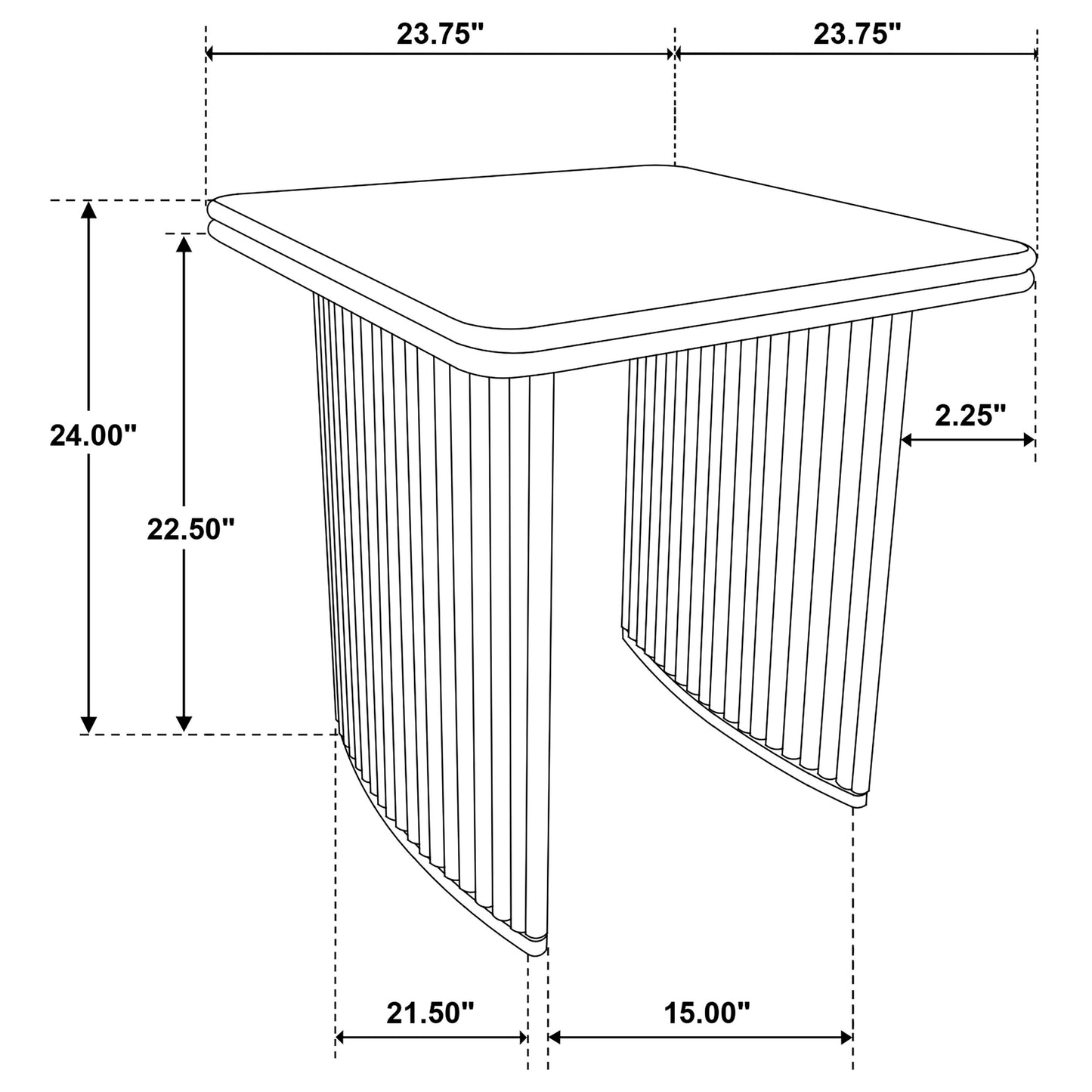 Adina 3-piece Wood Coffee Table Set Distressed Light Brown