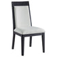 Brookmead Dining Side Chair Ivory and Black (Set of 2)