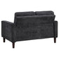 Bowen II 2-piece Upholstered Track Arm Sofa Set Steel Grey