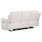 Kennett 3-piece Chenille Power Reclining Sofa Set Ivory
