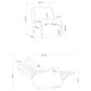 Sylmar Chenille Upholstered Dual Power Lift Recliner Dove Grey