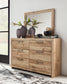 Hyanna Queen Panel Bed, Dresser, Mirror and Nightstand