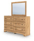 Aleaport Full Panel Bed with Mirrored Dresser