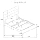 Ines 5-piece Queen Bedroom Set Grey and White High Gloss